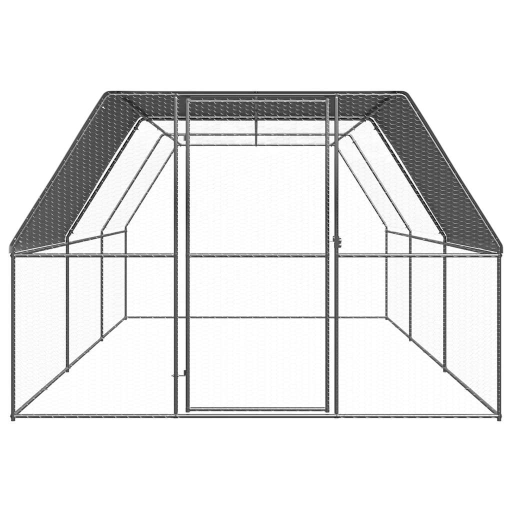 vidaXL Chicken Cage 3x6x2 m Galvanised Steel