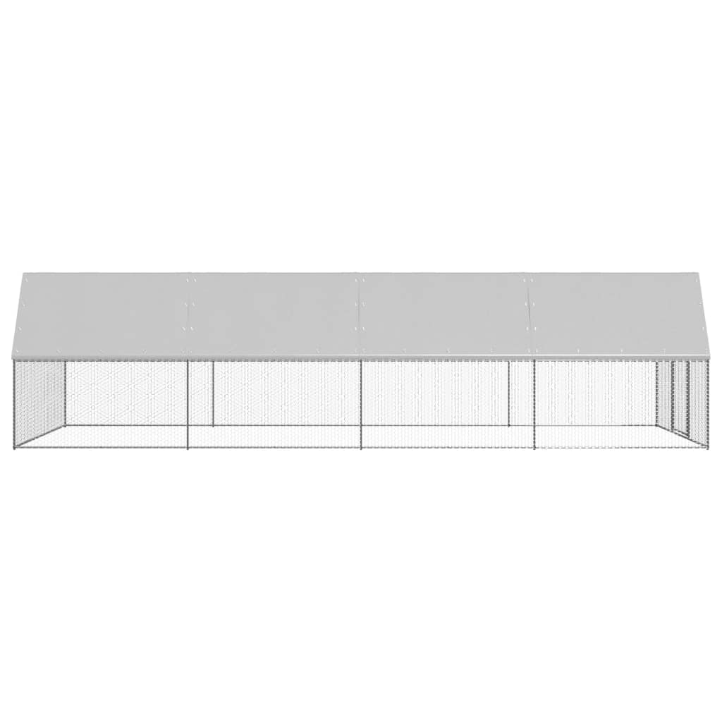 vidaXL Chicken Cage 3x8x2 m Galvanised Steel