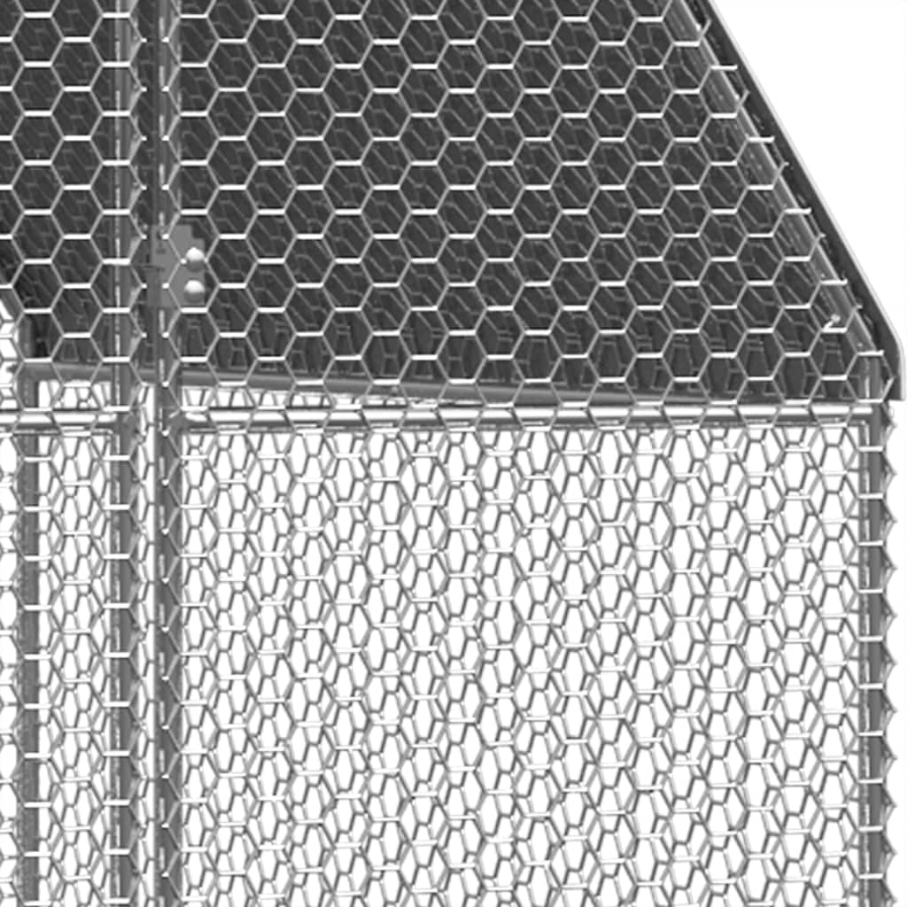 vidaXL Chicken Cage 3x12x2 m Galvanised Steel