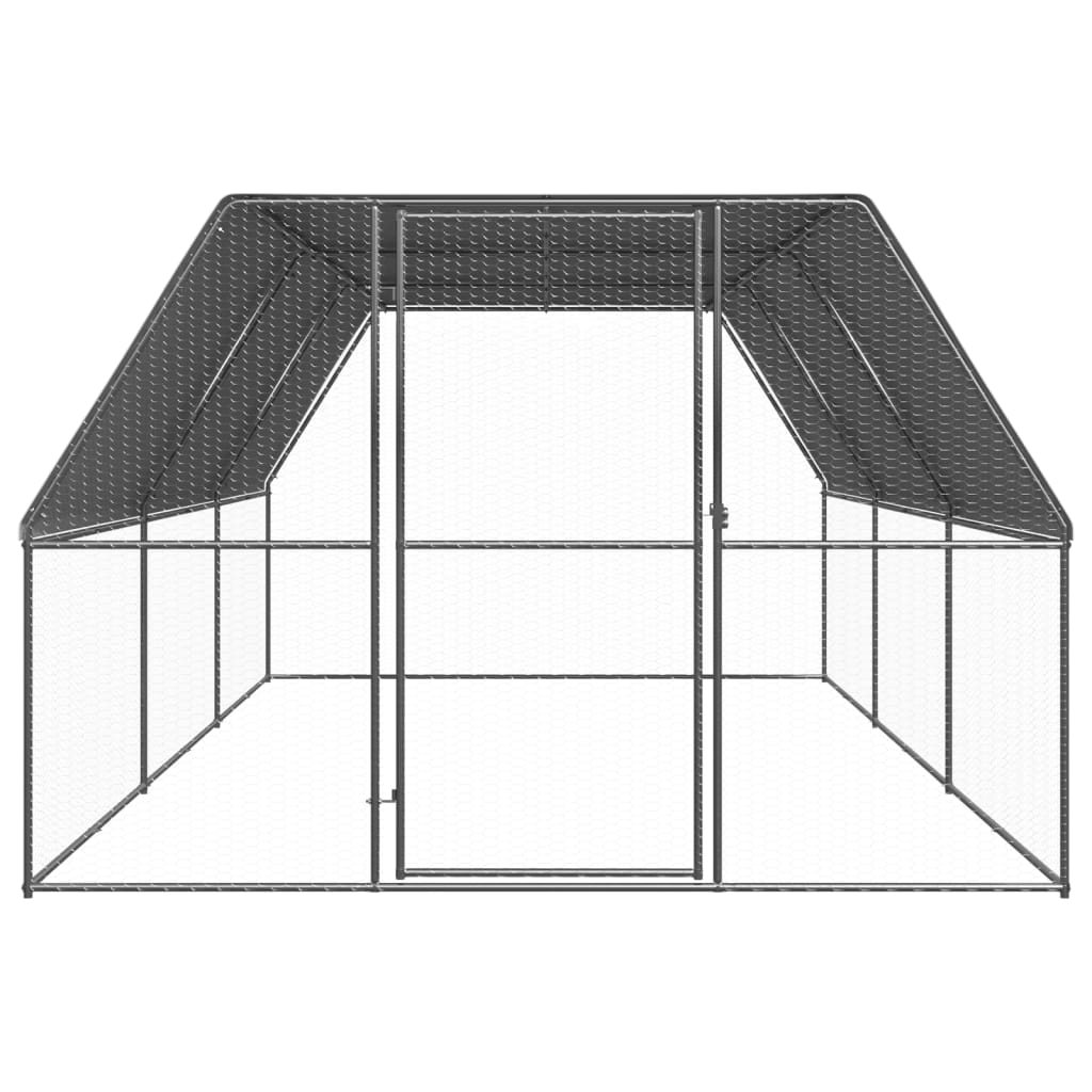 vidaXL Chicken Cage 3x6x2 m Galvanised Steel