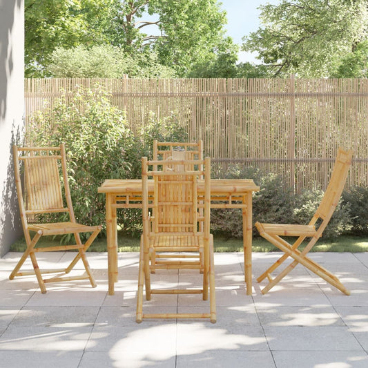 Folding Chairs 4 pcs 46x66x99 cm Bamboo