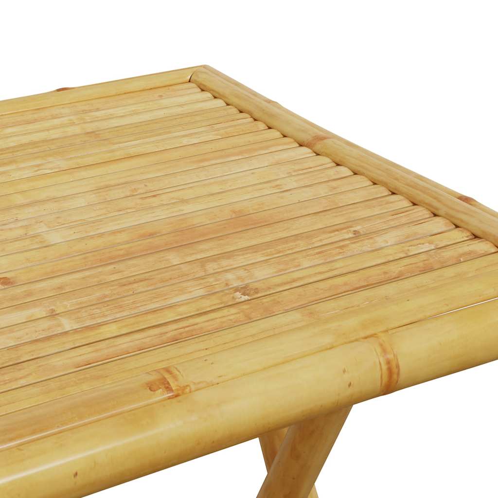 Bistro Set | Natural Bamboo | Bamboo | Medium | Foldable | Bistro Set