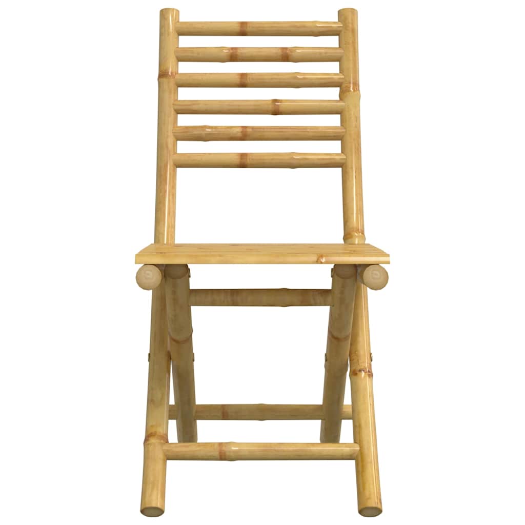 Bistro Set | Natural Bamboo | Bamboo | Medium | Foldable | Bistro Set