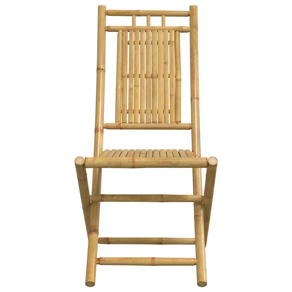 Bistro Set | Natural Bamboo | Bamboo | 3 piece set |  Foldable