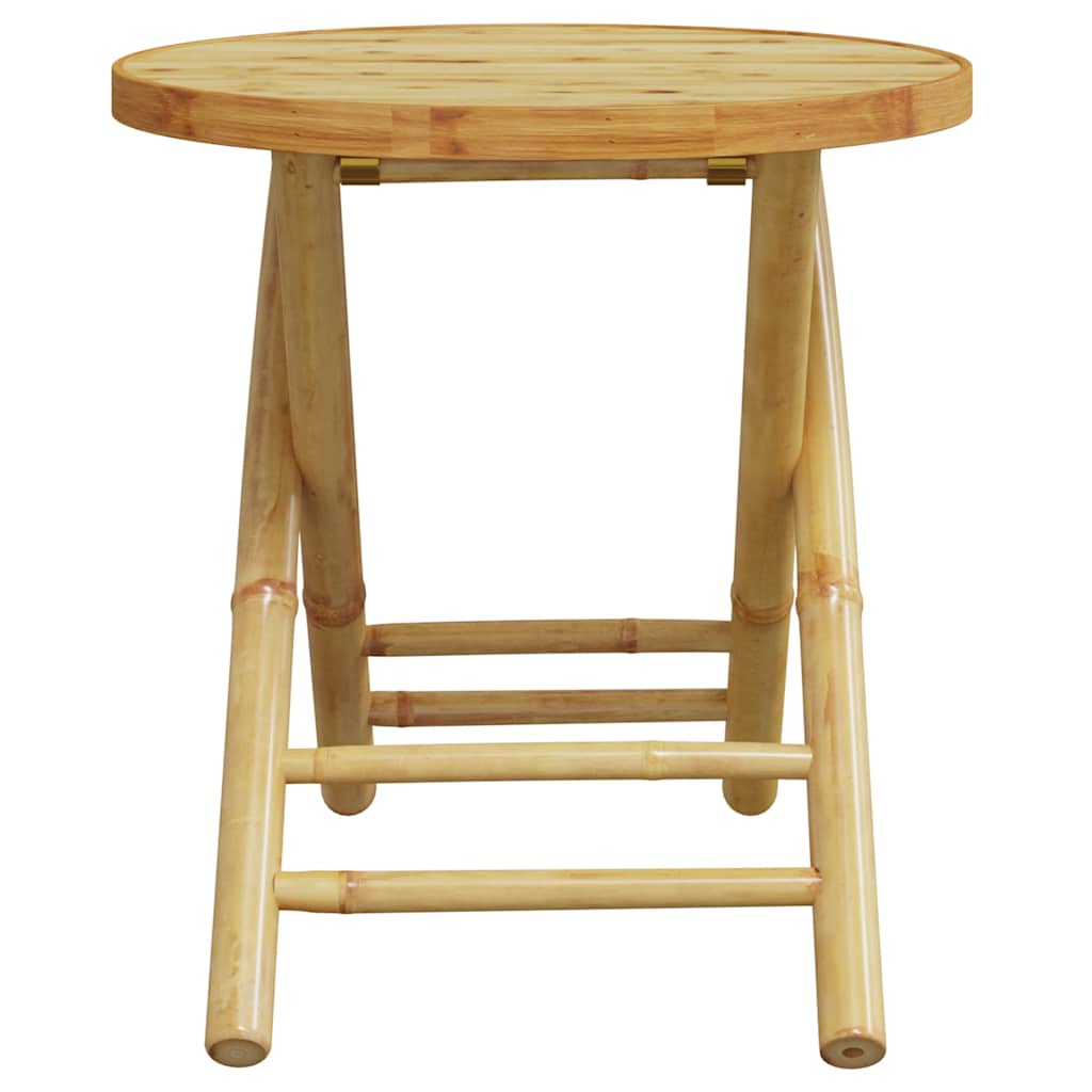 Bistro Set | Natural Bamboo | Bamboo | Compact | Foldable | Bistro Set