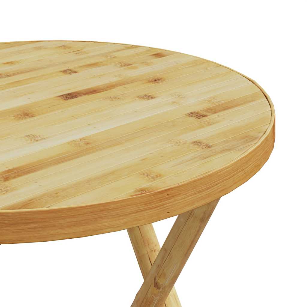 Bistro Set | Natural Bamboo | Bamboo | Medium | Foldable | Bistro Set
