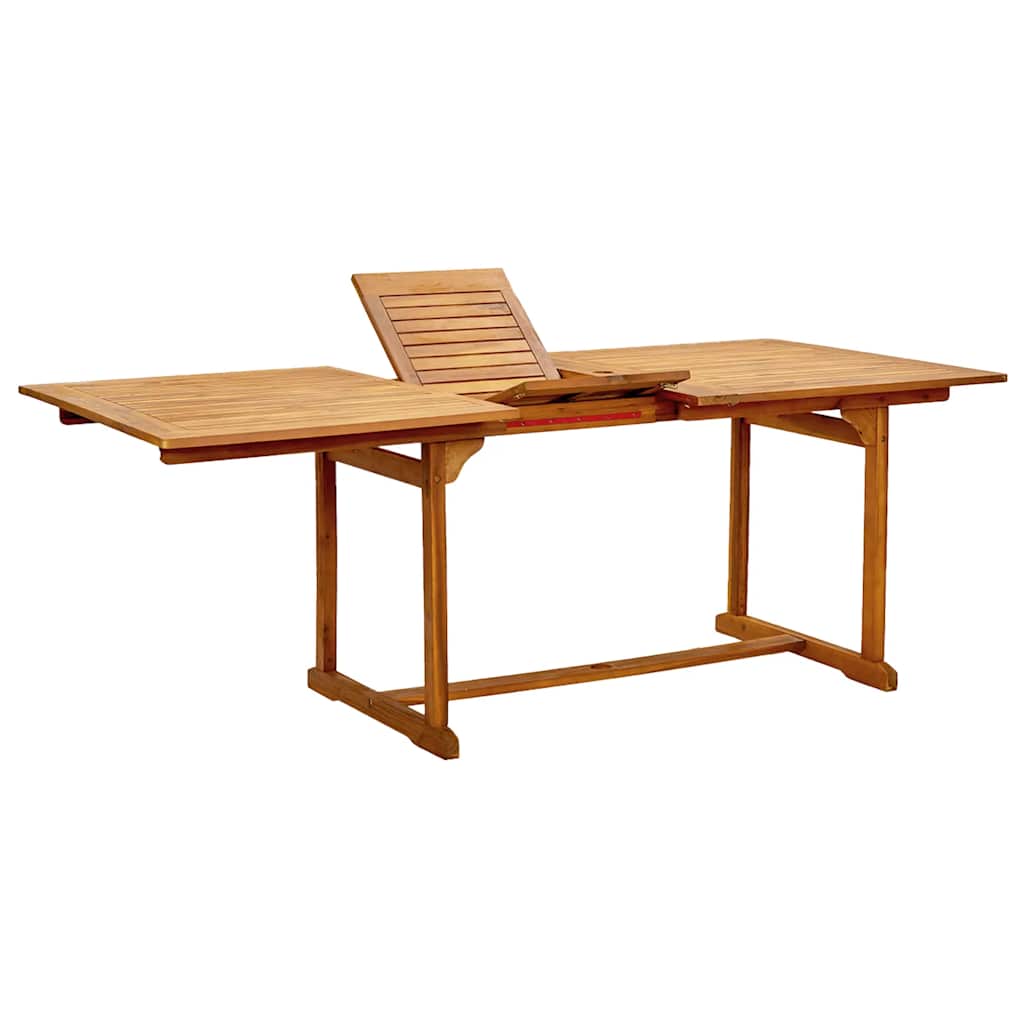 7 Piece Garden Dining Set Solid Wood Acacia and Textilene