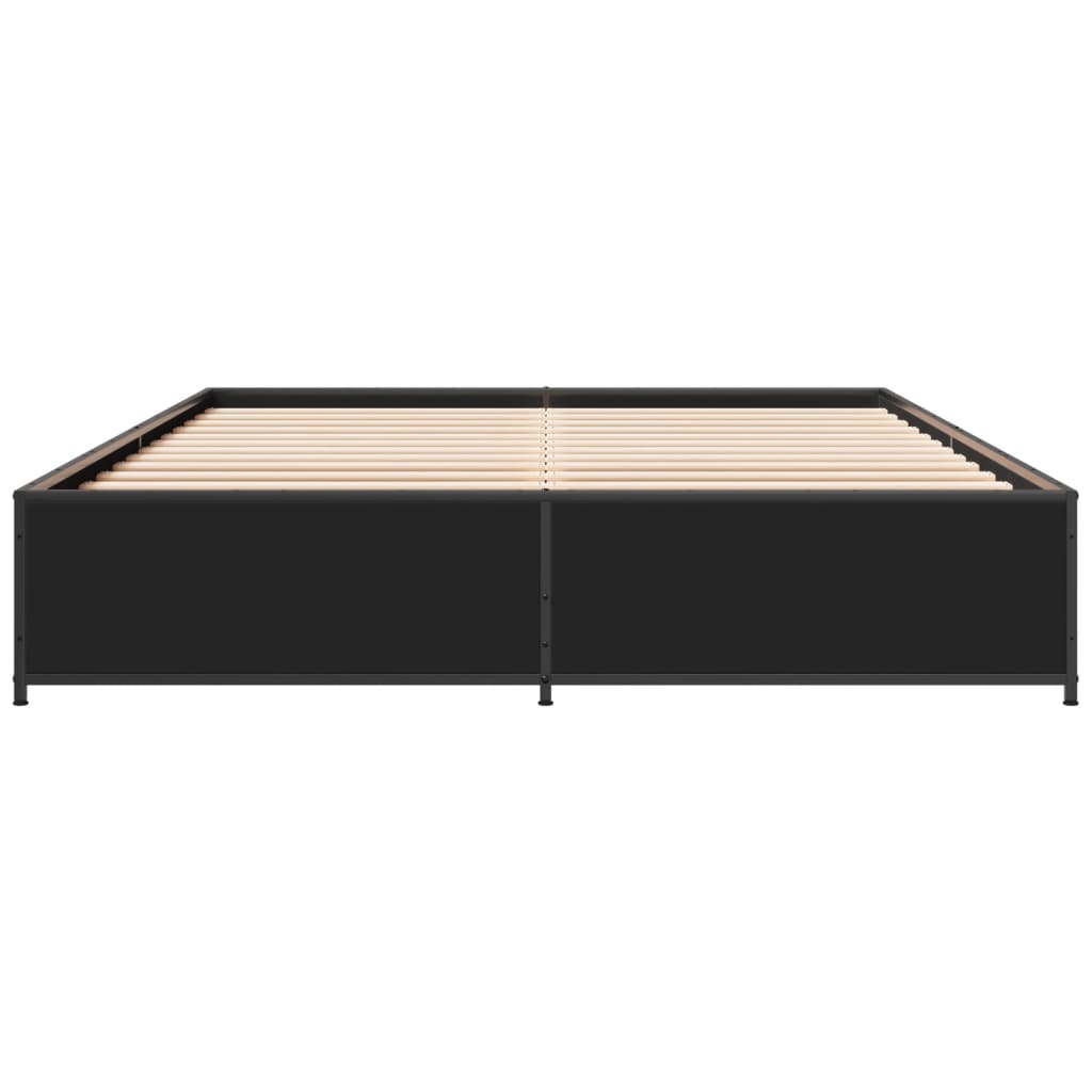 vidaXL Bed Frame without Mattress Black 120x200 cm