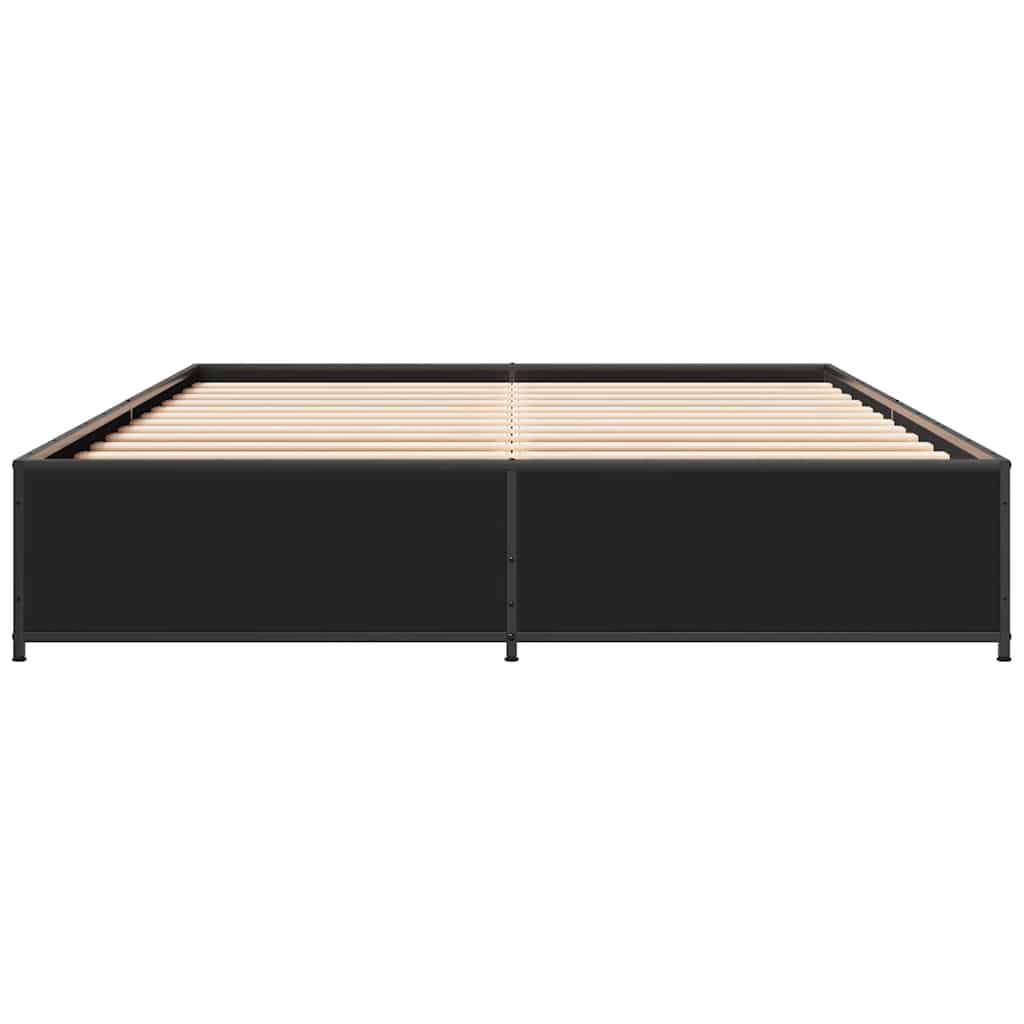 Bed Frame without Mattress Black 120x190 cm Small Double
