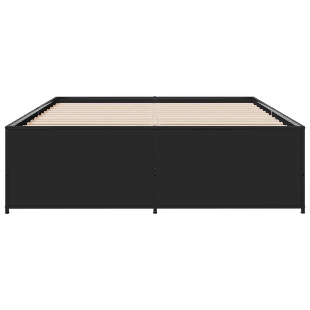 vidaXL Bed Frame without Mattress Black 120x190 cm Small Double