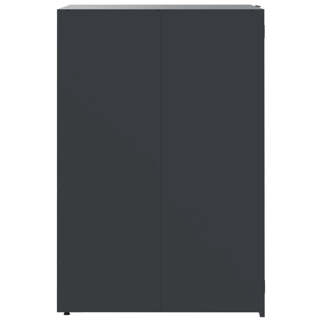 Wheelie Bin Storage for 4 Bins Anthracite 276x79x117 cm Steel