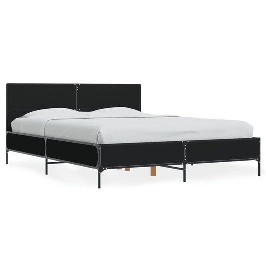 vidaXL Bed Frame without Mattress Black 120x190 cm Small Double