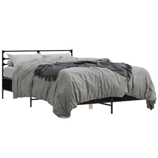 vidaXL Bed Frame without Mattress Black 120x200 cm