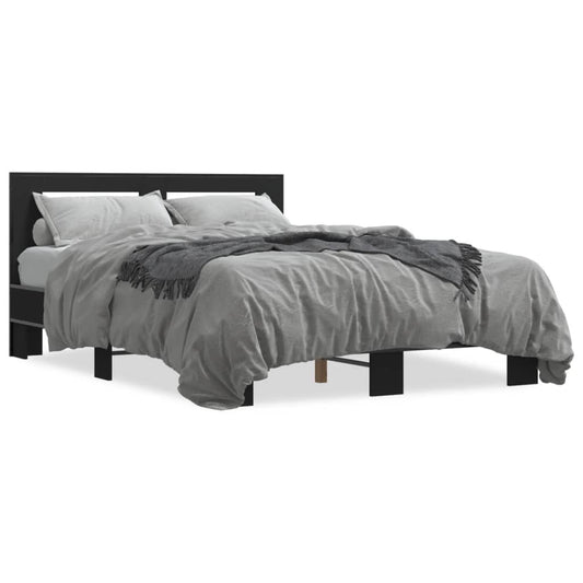 vidaXL Bed Frame without Mattress Black 120x190 cm Small Double