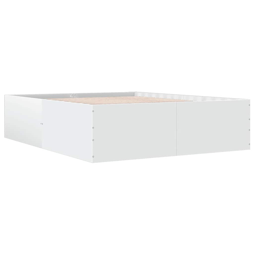 Bed Frame without Mattress White 150x200 cm