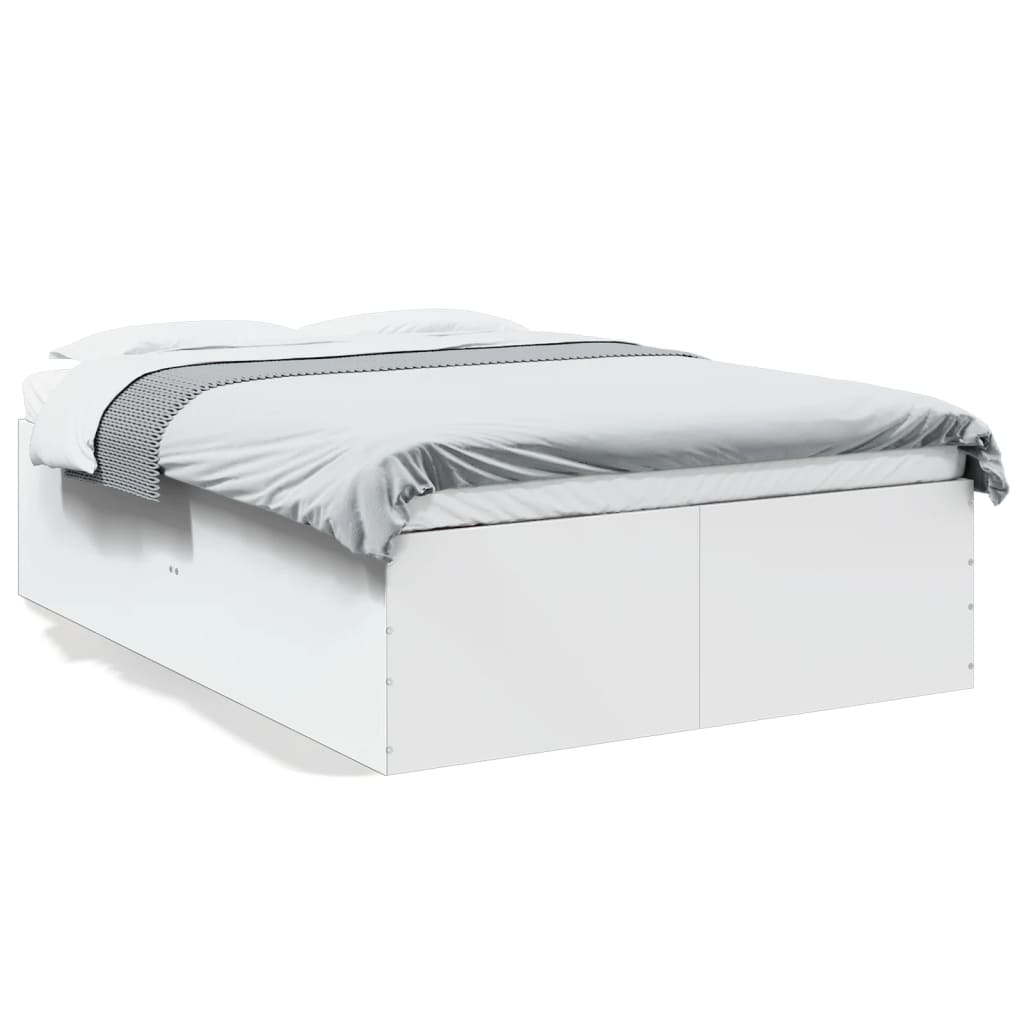 Bed Frame without Mattress White 140x200 cm