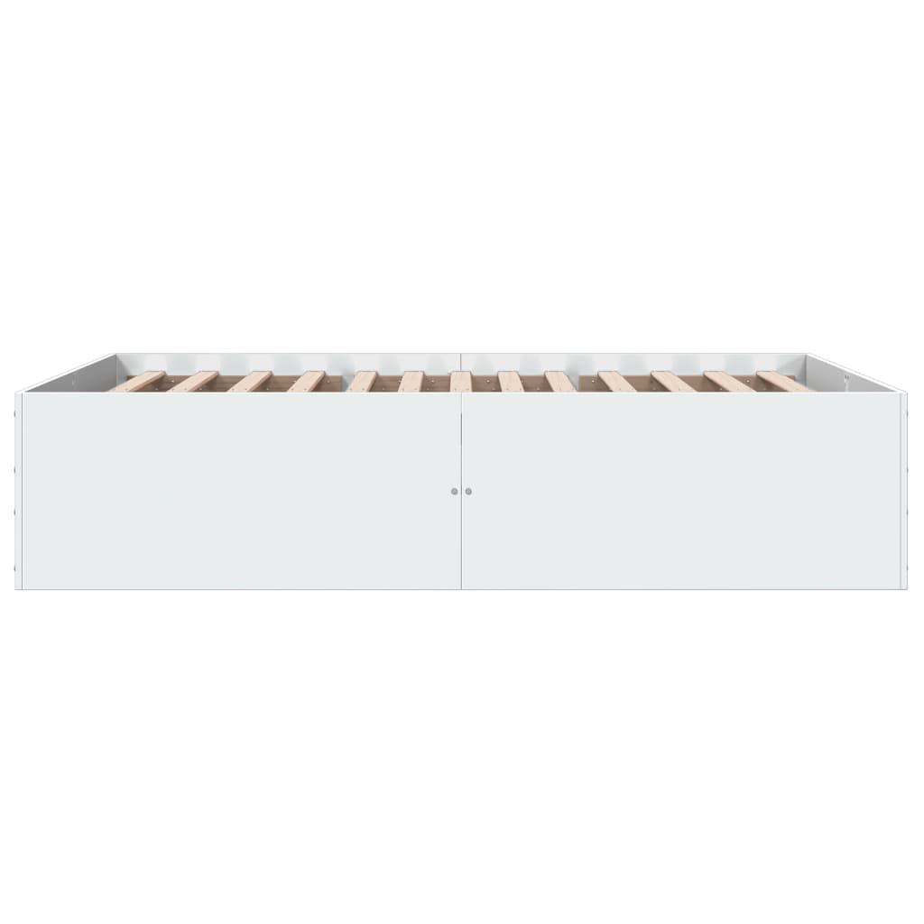 Bed Frame without Mattress White 135x190 cm Double