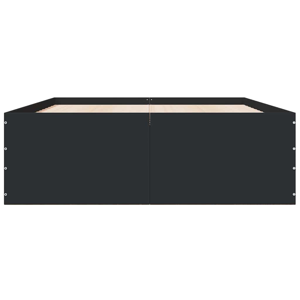 Bed Frame without Mattress Black 120x190 cm Small Double
