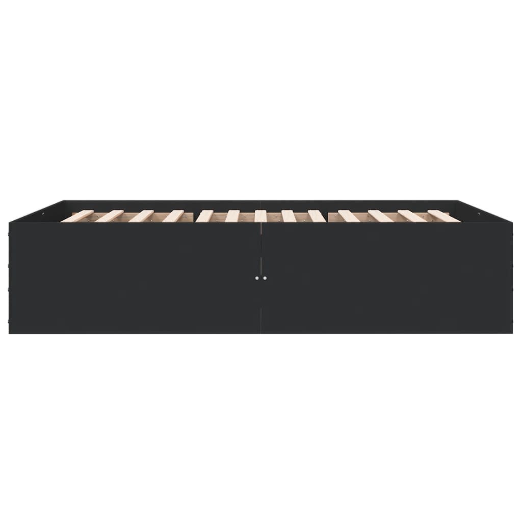 Bed Frame without Mattress Black 120x190 cm Small Double