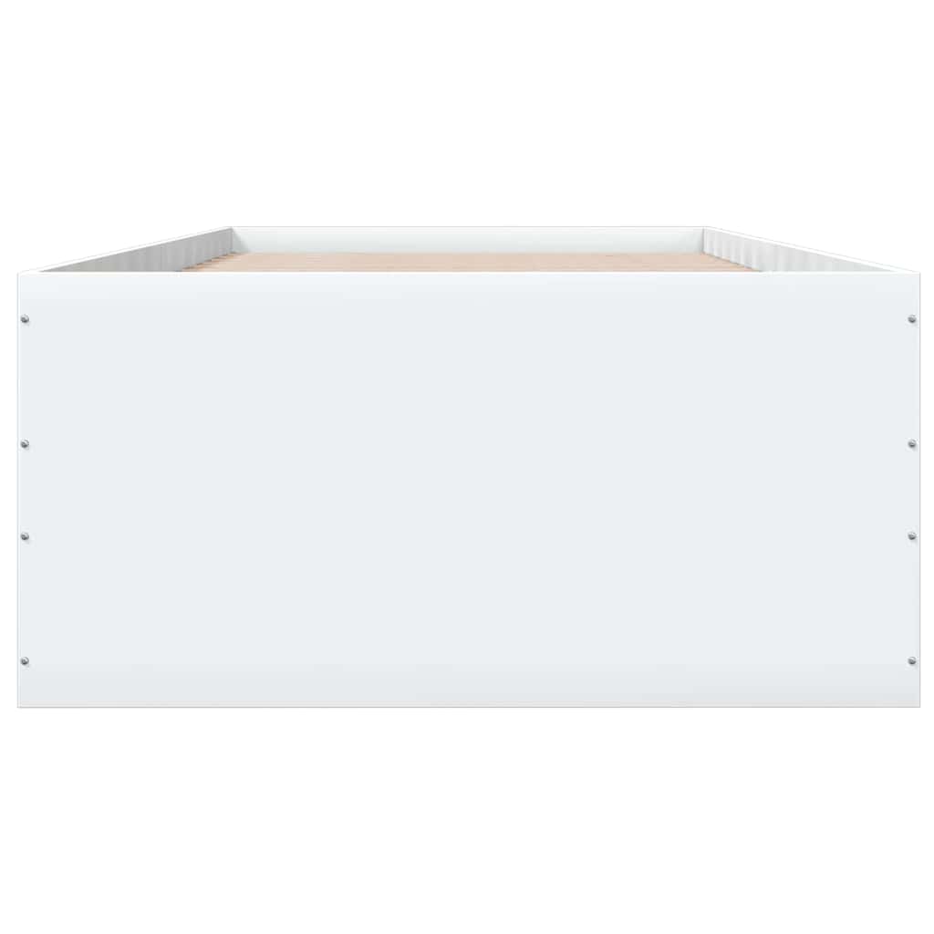 Bed Frame without Mattress White 90x190 cm Single