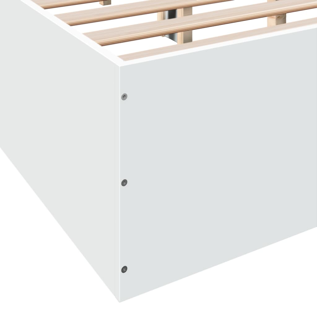 vidaXL Bed Frame without Mattress White 140x200 cm