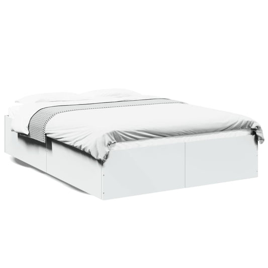 vidaXL Bed Frame without Mattress White 140x200 cm