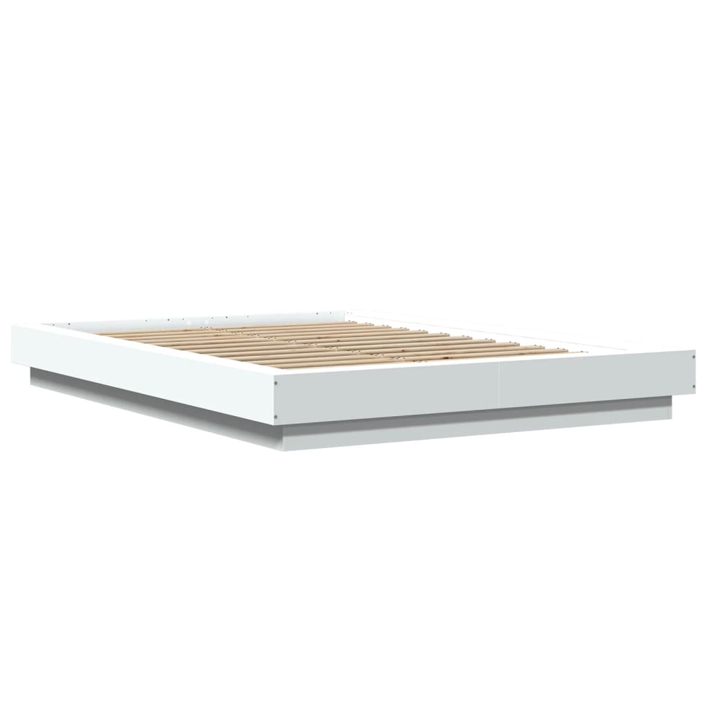 vidaXL Bed Frame without Mattress White 140x190 cm