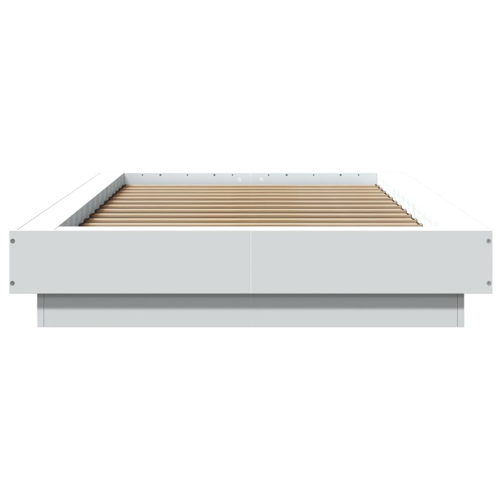 vidaXL Bed Frame without Mattress White 75x190 cm Small Single