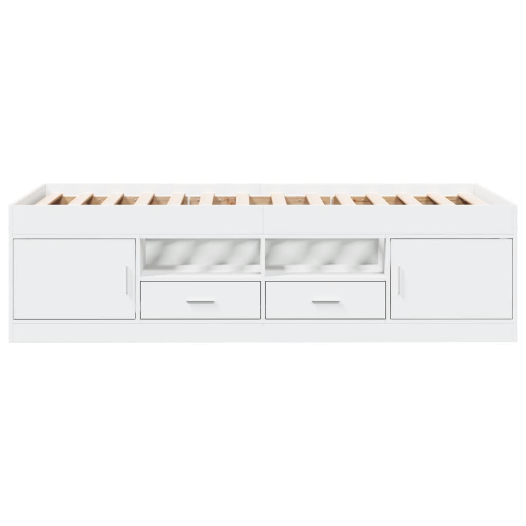 Daybed | White | Engineered wood | Small Single | Convertible | Daybed