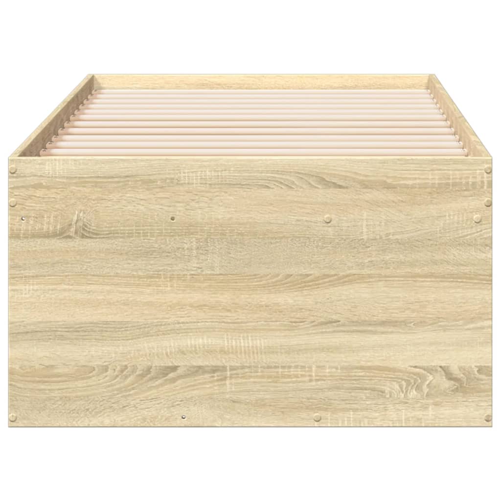 Daybed with Drawers without Mattress Sonoma Oak 75x190 cm Small Single