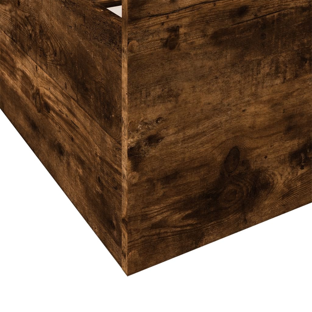Bed Frame | Smoked Oak | Engineered wood | Double | Bed Frame