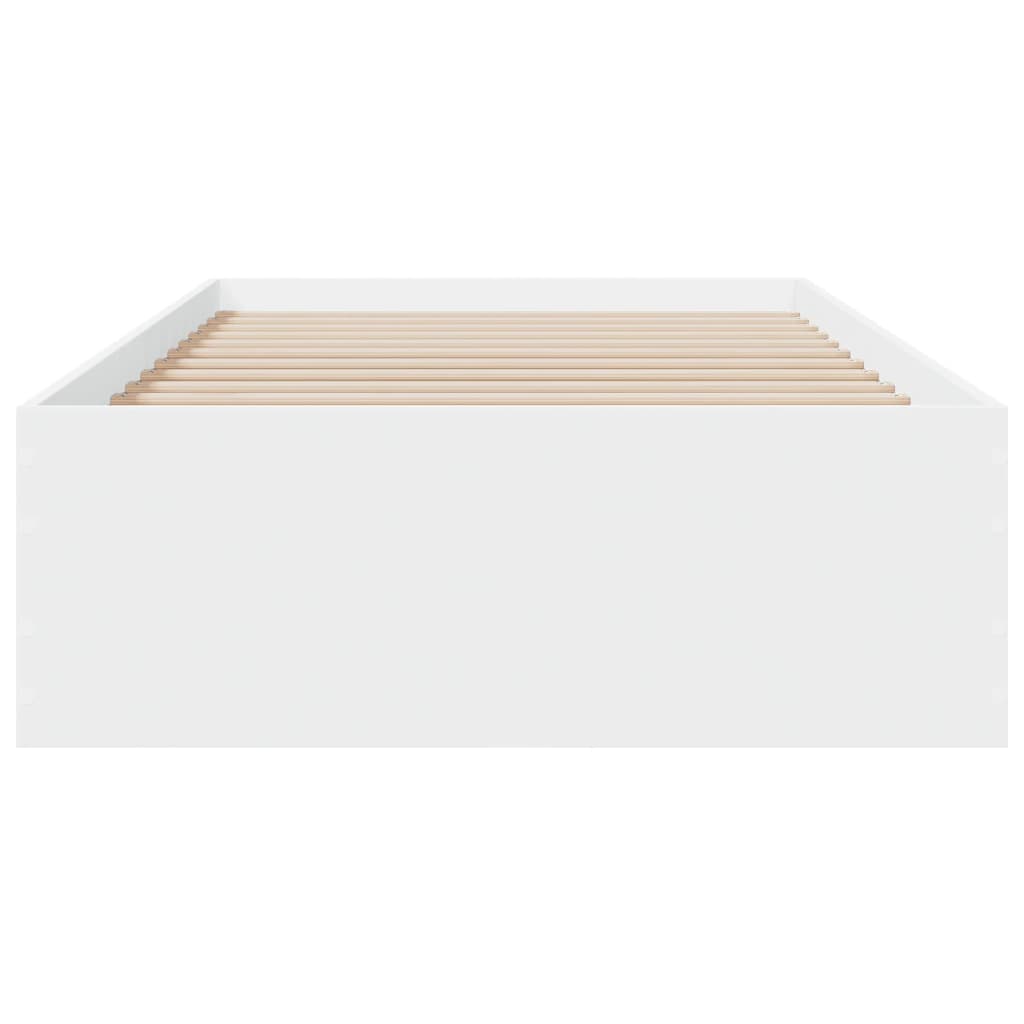 vidaXL Bed Frame with Drawers without Mattress White 100x200 cm