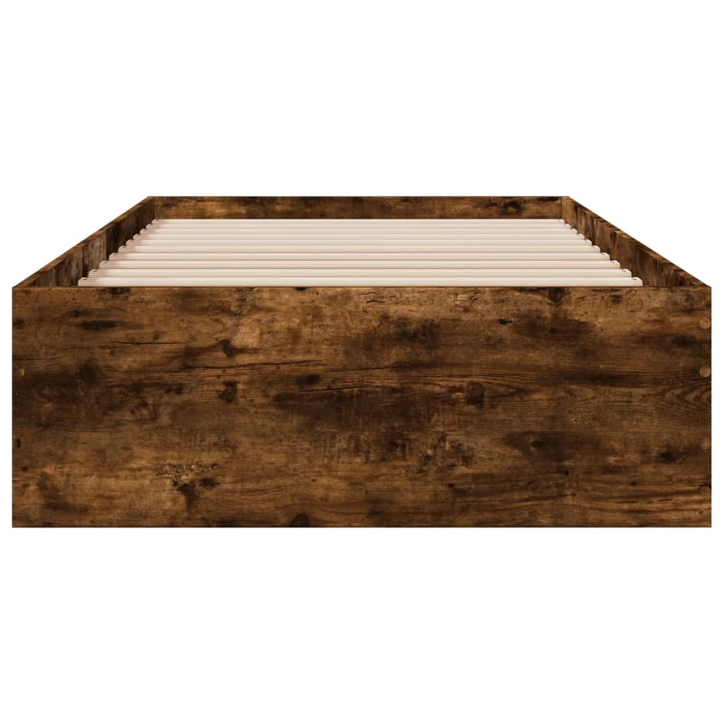 Bed Frame | Smoked Oak | Engineered Wood | Small Single | Bed Frame