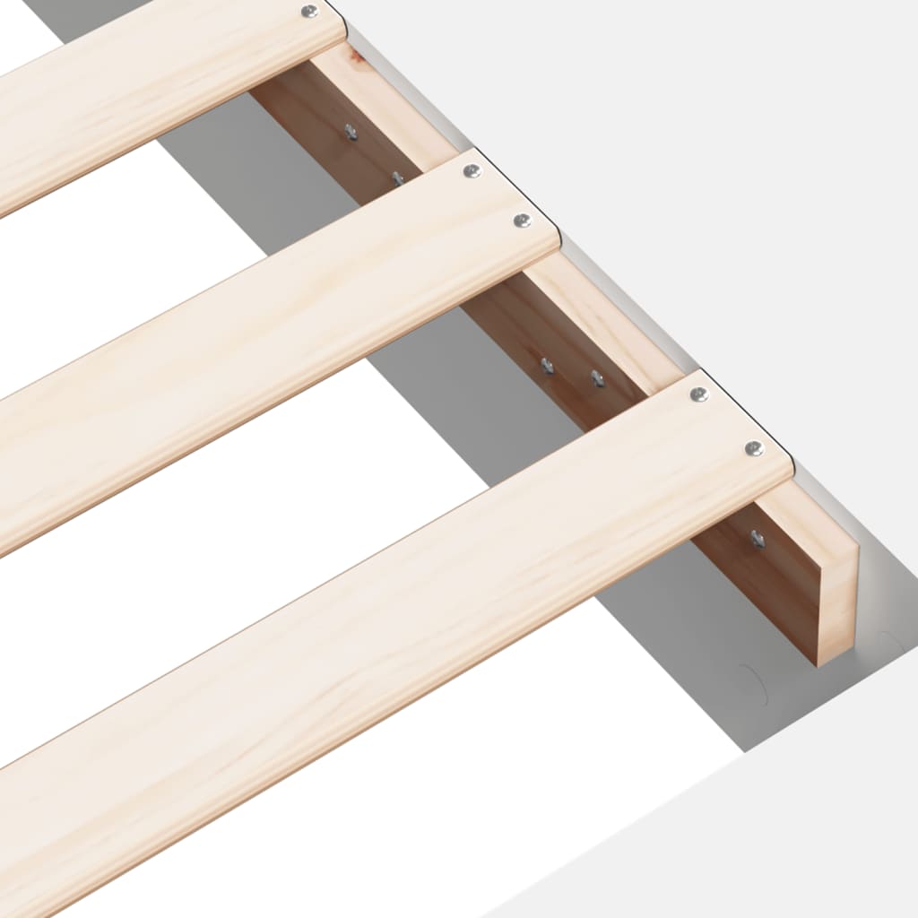 Bed Frame without Mattress White 180x200 cm Super King