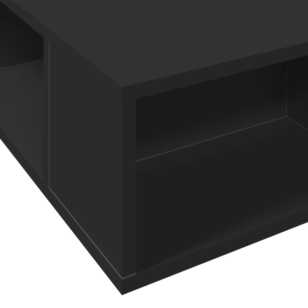 vidaXL Bed Frame without Mattress Black 150x200 cm King Size