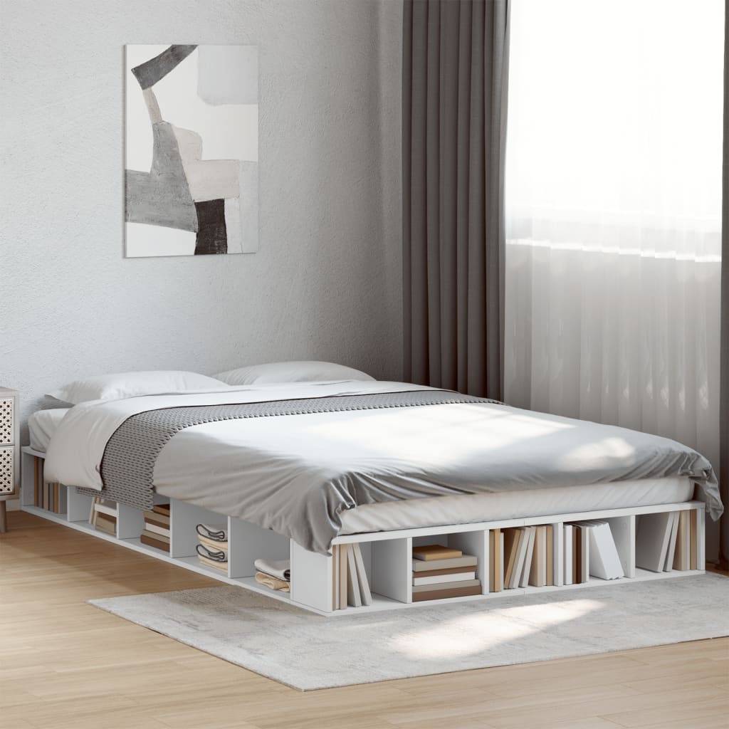 vidaXL Bed Frame without Mattress White 120x200 cm