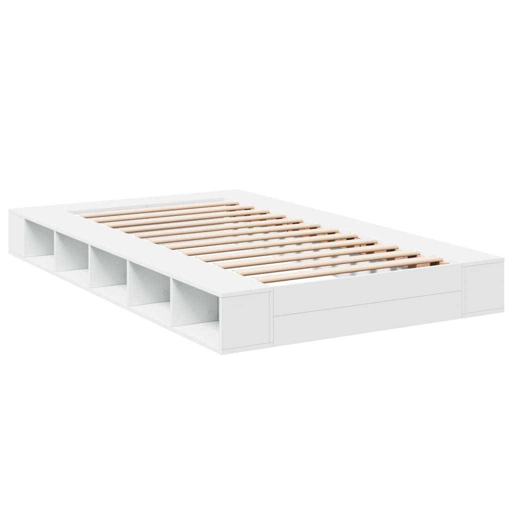 vidaXL Bed Frame without Mattress White 120x200 cm