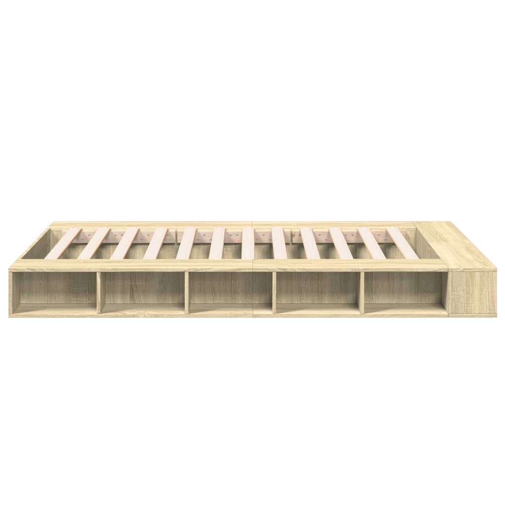 vidaXL Bed Frame without Mattress Sonoma Oak 120x200 cm