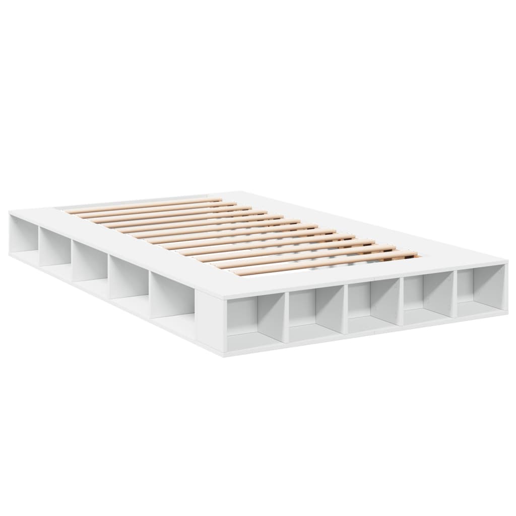 vidaXL Bed Frame without Mattress White 120x190 cm Small Double