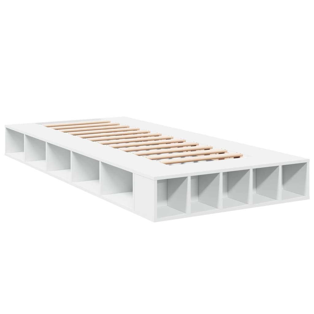 vidaXL Bed Frame without Mattress White 90x200 cm