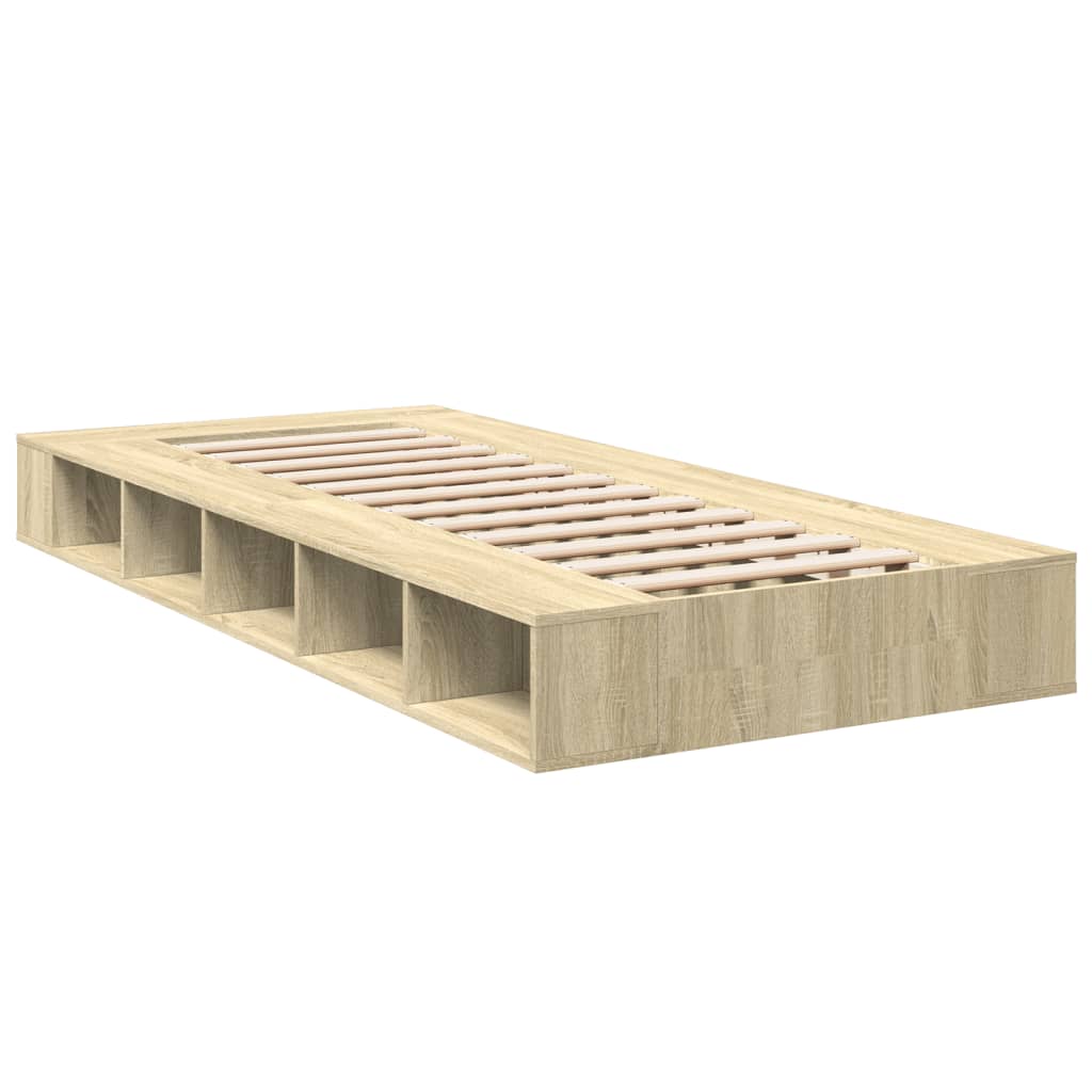 vidaXL Bed Frame without Mattress Sonoma Oak 90x200 cm