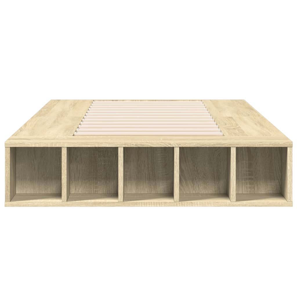 Bed Frame without Mattress Sonoma Oak 90x190 cm Single