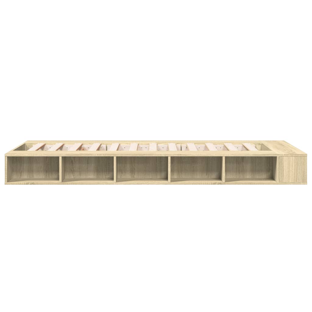 Bed Frame without Mattress Sonoma Oak 90x190 cm Single