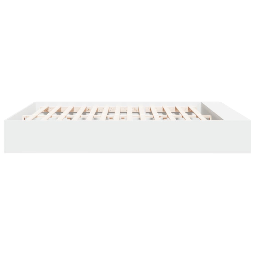 vidaXL Bed Frame without Mattress White 180x200 cm Super King