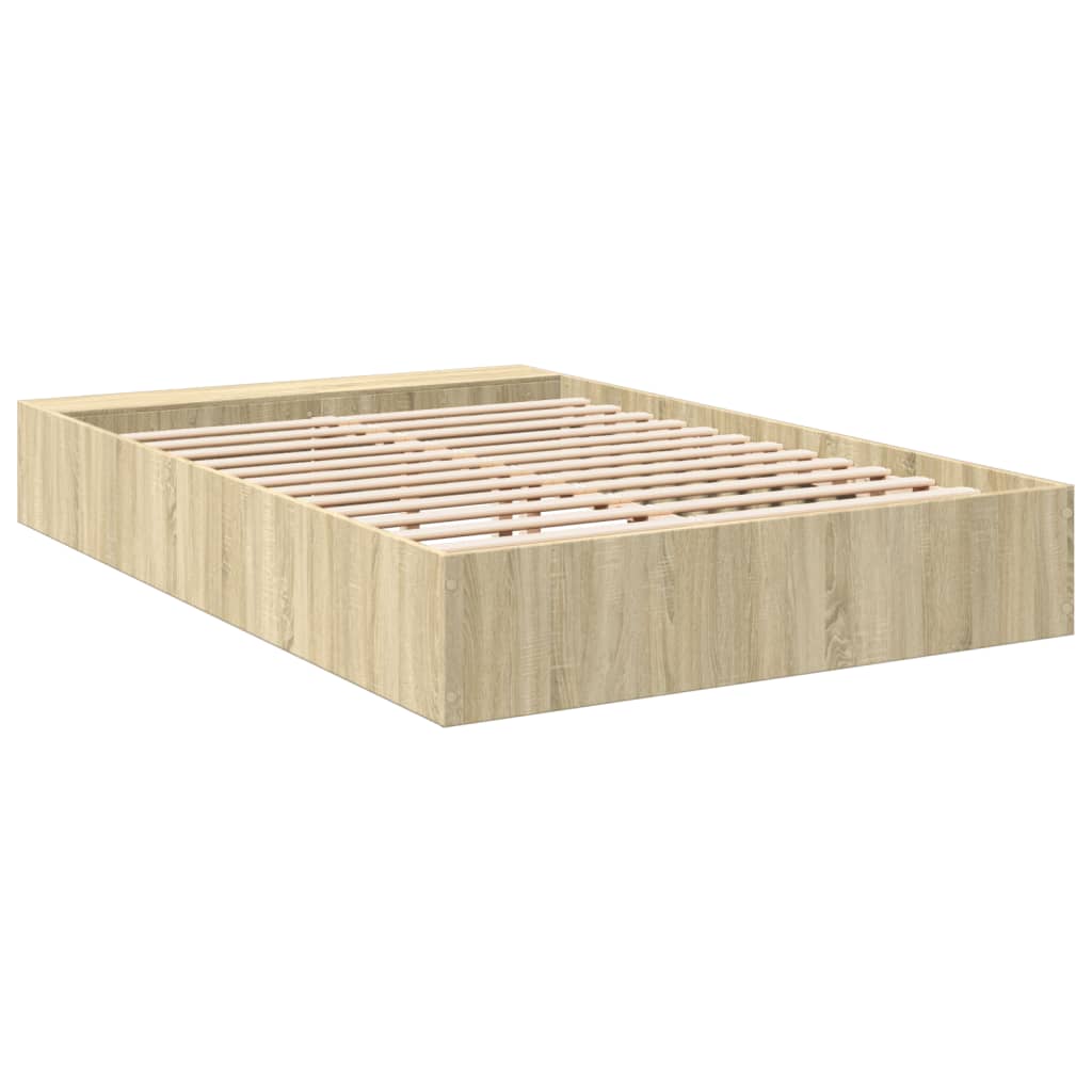 vidaXL Bed Frame without Mattress Sonoma Oak 160x200 cm