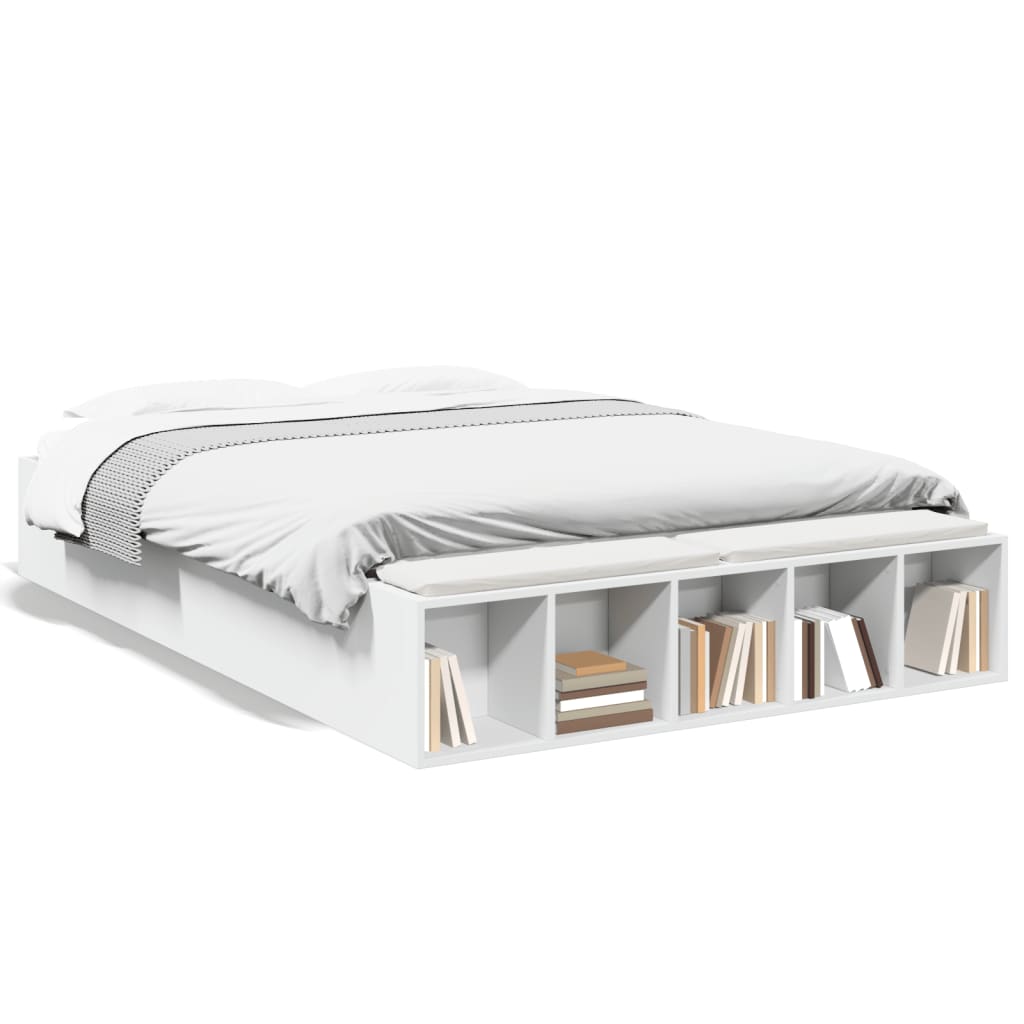 vidaXL Bed Frame without Mattress White 120x200 cm