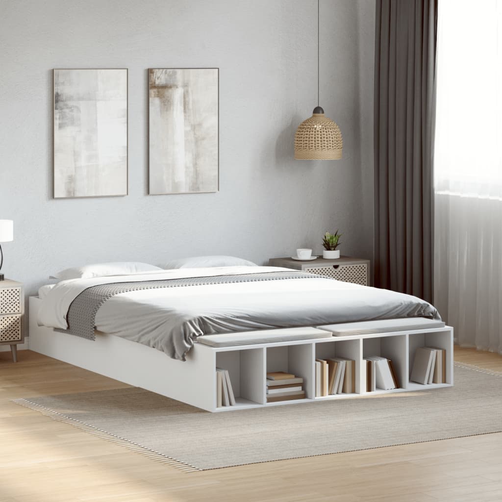 vidaXL Bed Frame without Mattress White 120x200 cm