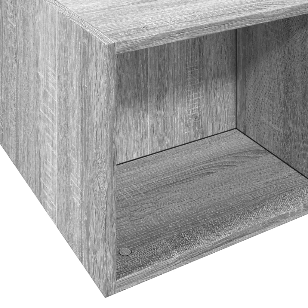 Bed Frame without Mattress Grey Sonoma 135x190 cm Double
