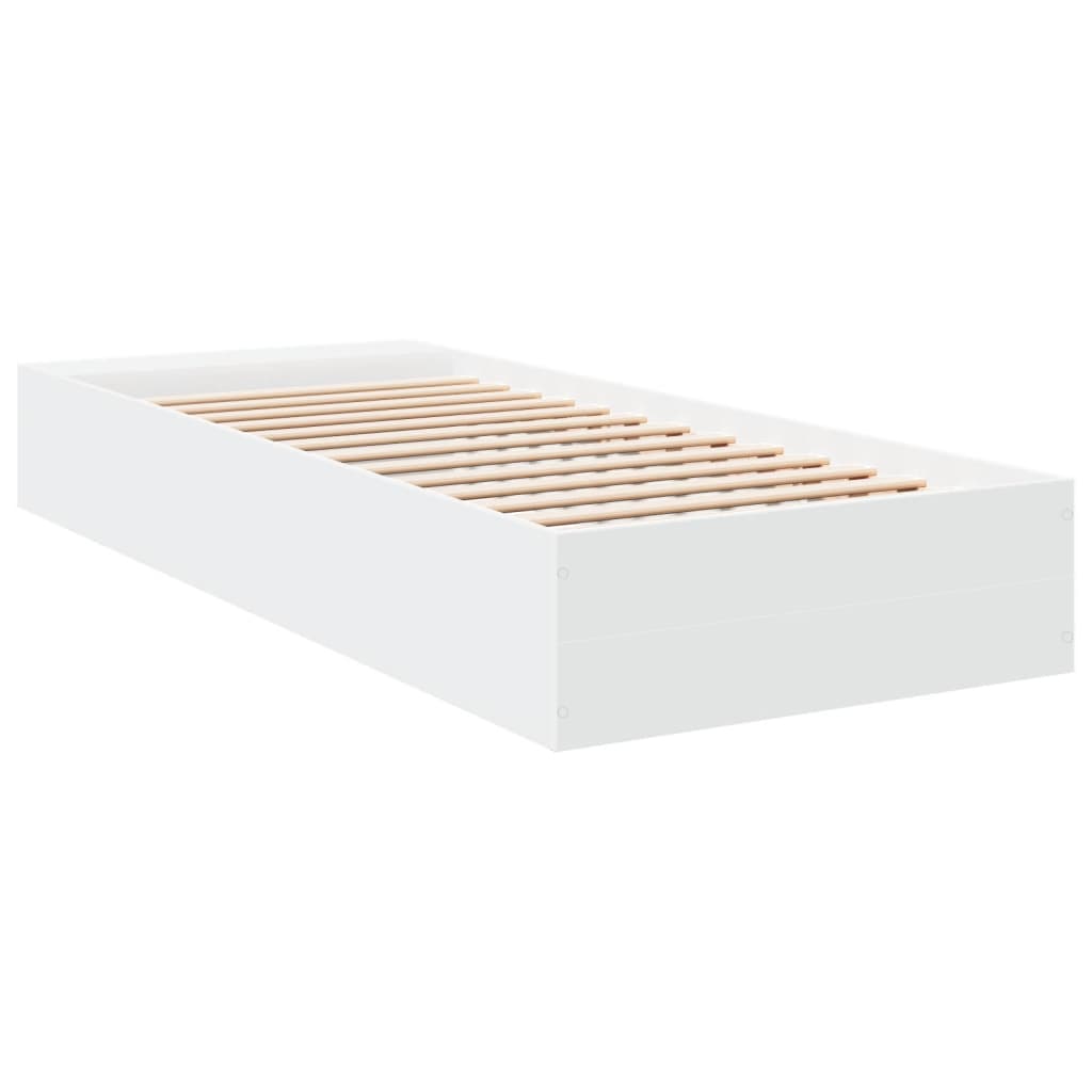 vidaXL Bed Frame without Mattress White 90x200 cm