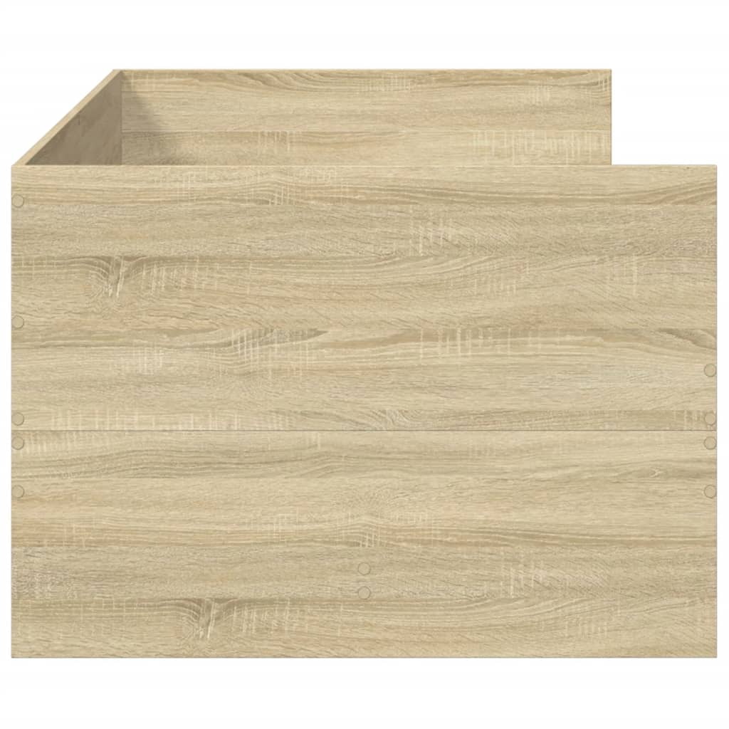 Daybed with Drawers without Mattress Sonoma Oak 100x200 cm
